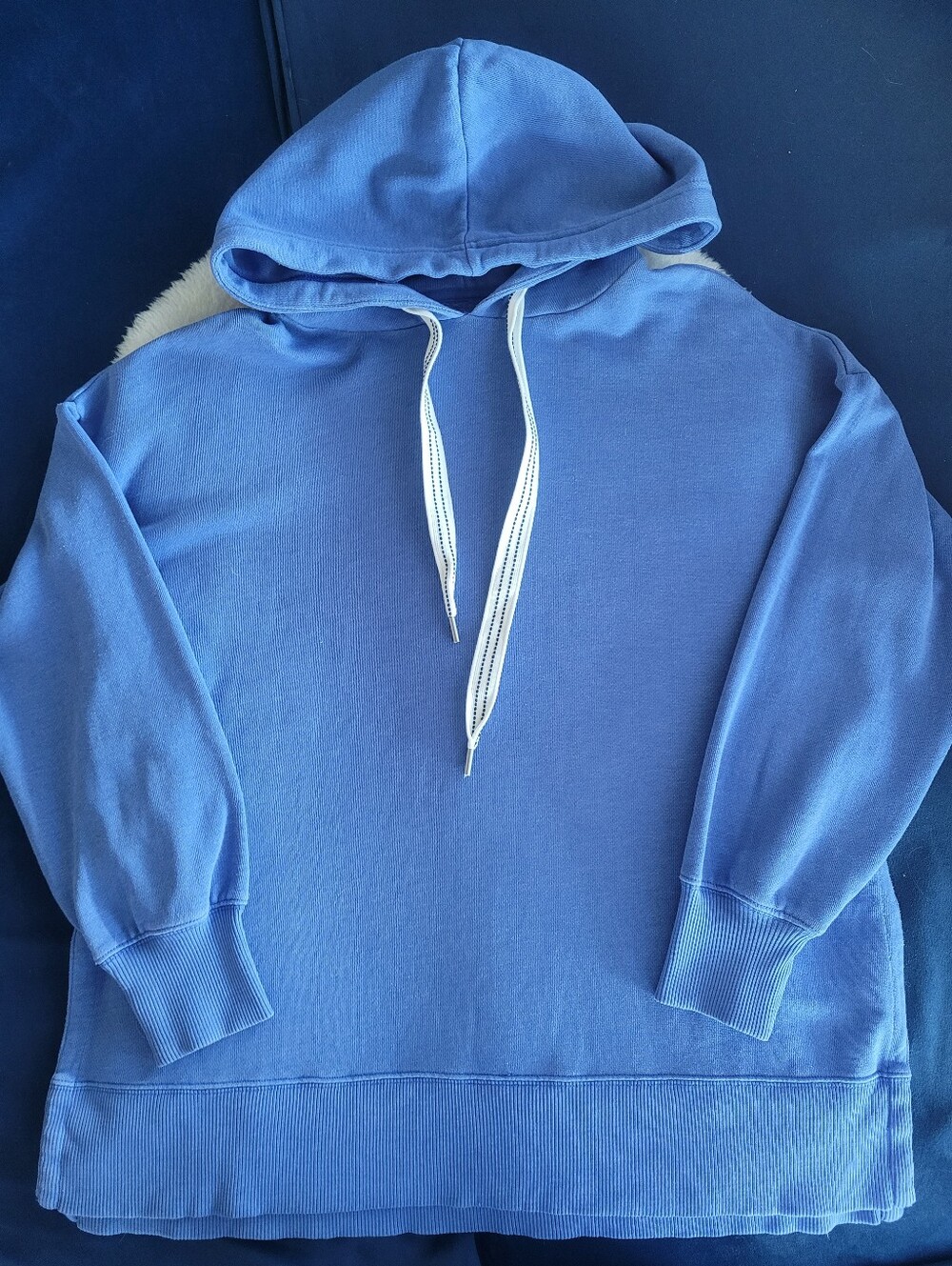 Aerie Lightweight Cotton Hoodie in Cornflower Blue Sz M
